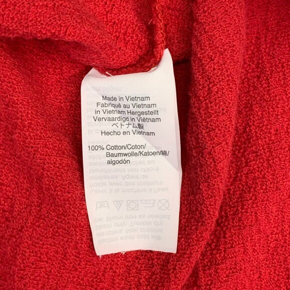 Madewell Texture & Thread Women's V-Neck Cotton Modern Tie-Front Top Size XL - Picture 8 of 11